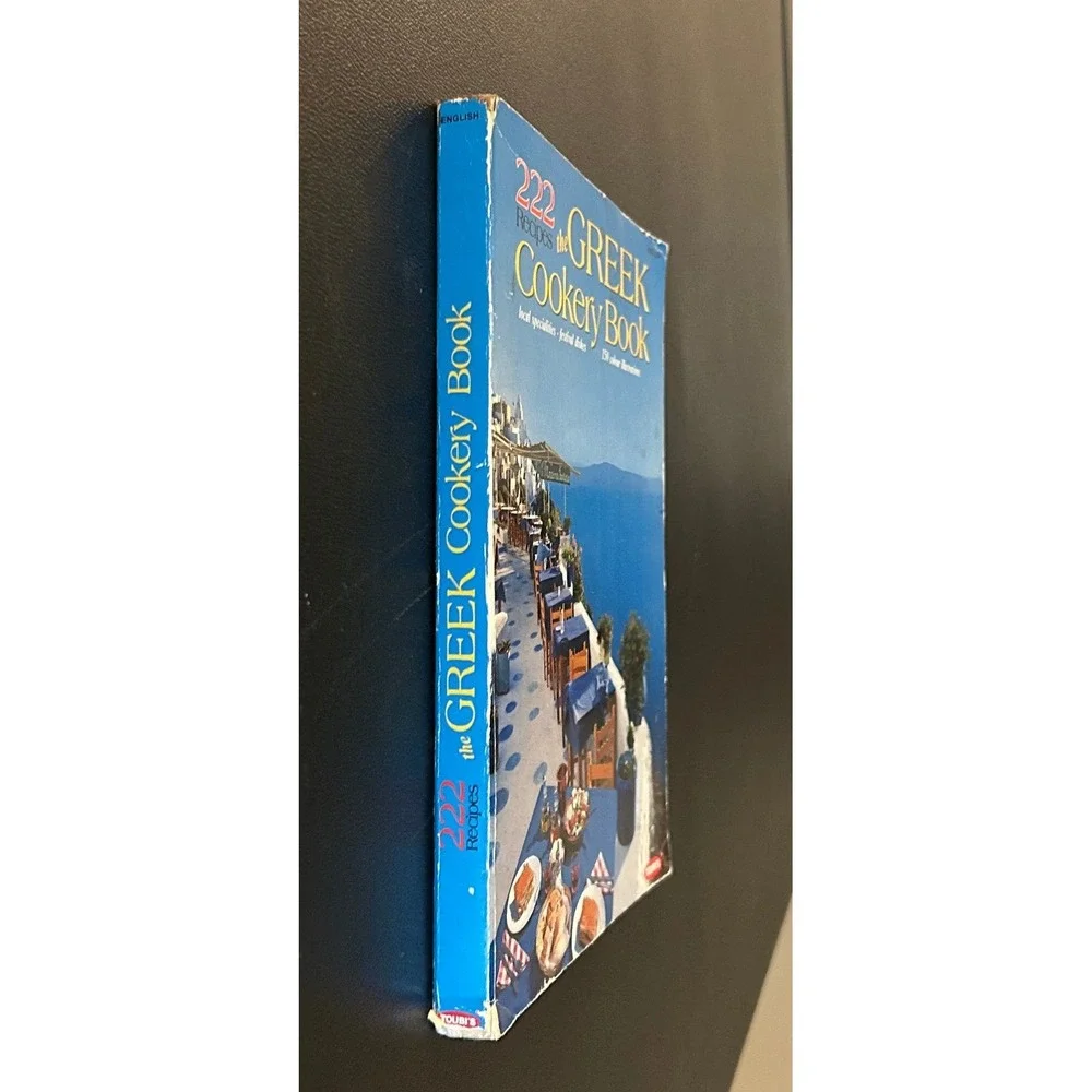 Vintage 222 Recipes The Greek Cookery Book Toubi's 1989 Athens Paperback English